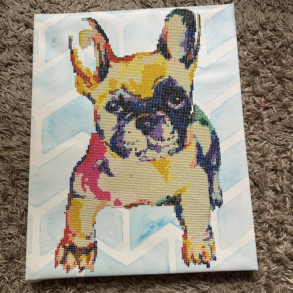 Colorful French Bulldog Pet Wall Art